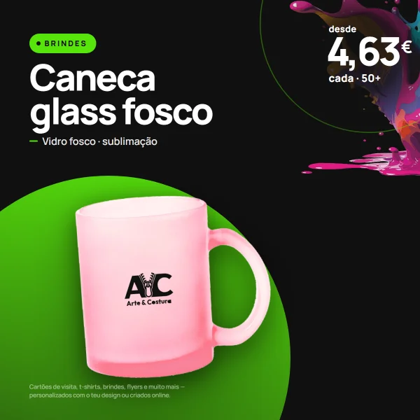Caneca Glass Fosco