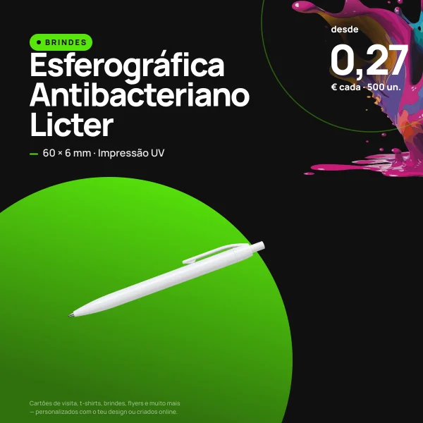 Esferográfica Antibacteriano Licter