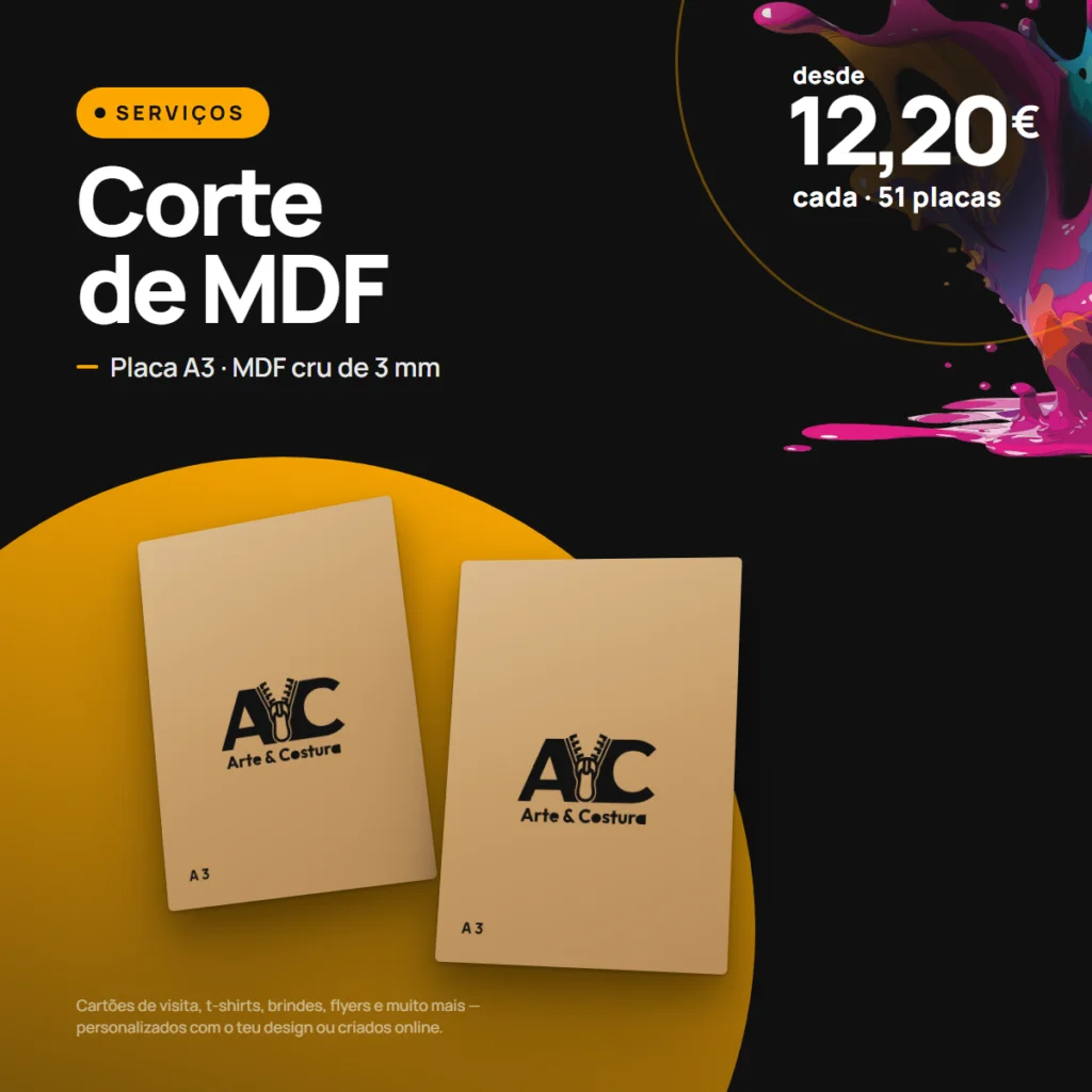 Corte MDF A3