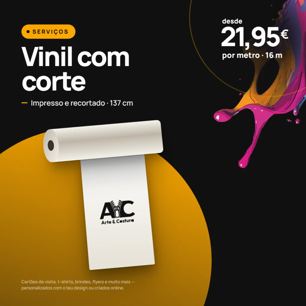 Vinil Adesivo Impresso com Corte (ao metro)