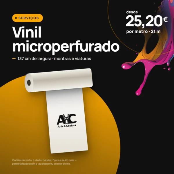 Vinil Microperfurado (ao metro)