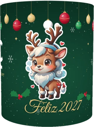 Caneca de Natal com a rena