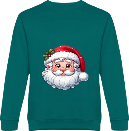 Sweat verde com o Pai Natal